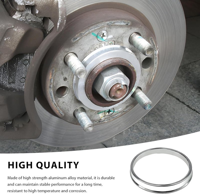 MTRPS 4 PCS Hub Centric Rings, 67 ID to 73 OD Wheel Center Bore Shaft Shock Absorbing Spacer, Aluminum Alloy Wheel Hubrings Compatible with Most Vehicles, Car Accessories - Image 3